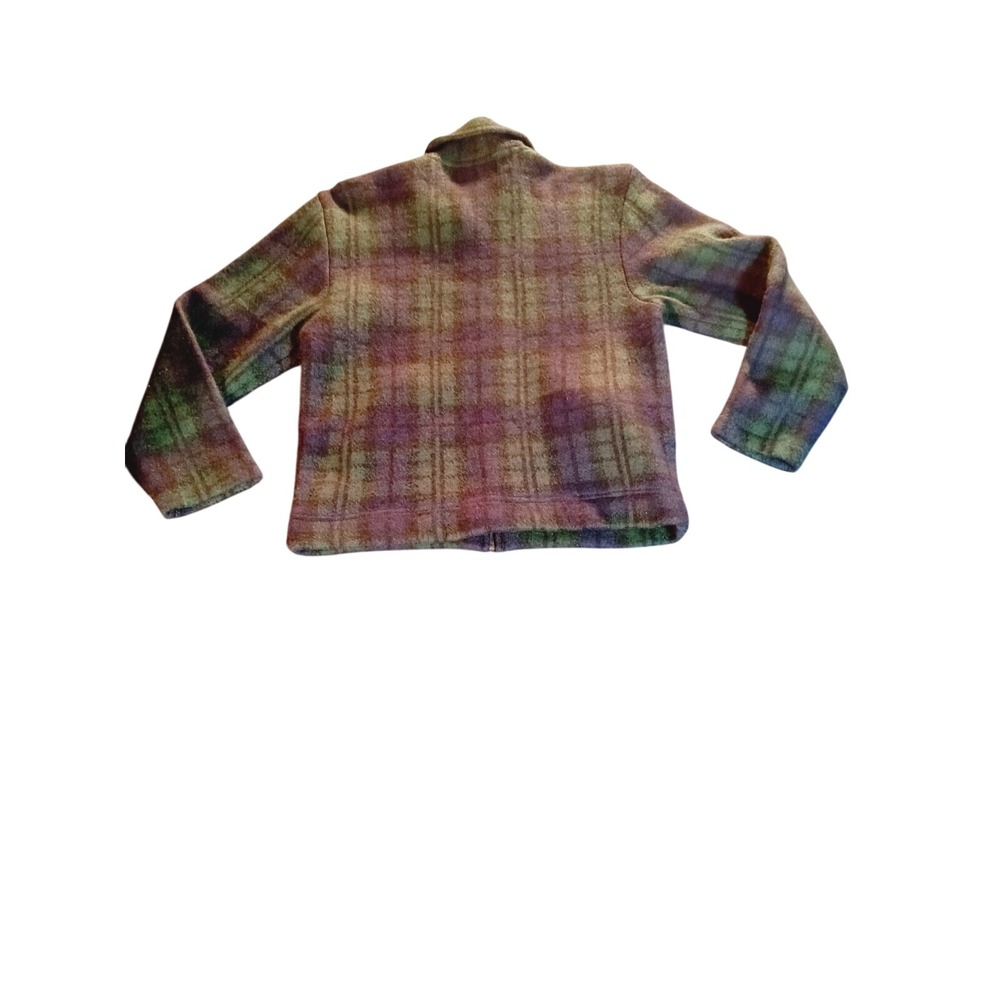 Glenover Vintage 80s Men's Wool Dark Green Coat - Size M - Picture 7 of 11